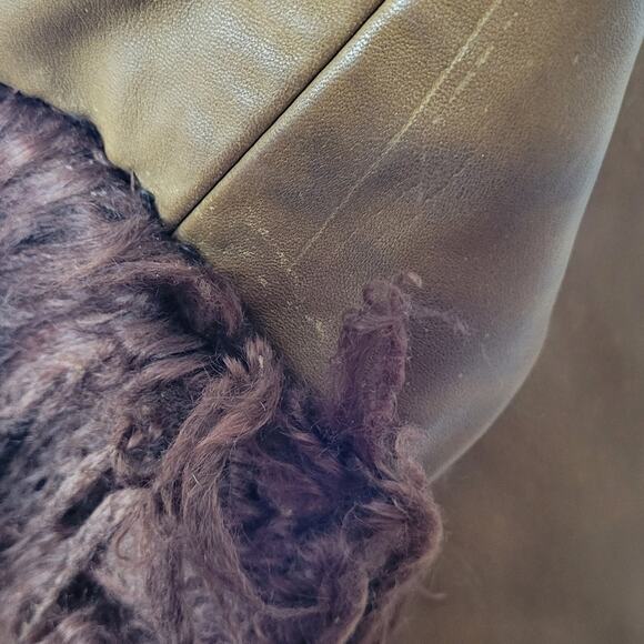 Simon Freres fourrures Saks Mongolian Sheepskin Leather Coat Penny Lane 70s - Picture 12 of 15